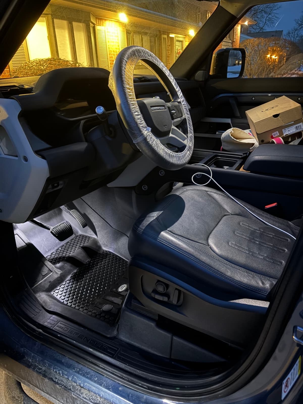 Land Rover Defender interior after Jude's detail